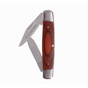  Winchester Small 2 Blade, Wood Stockman