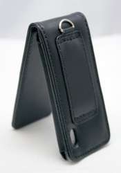 NEW Black Leather Case for iPod Nano 5th Gen video cam  