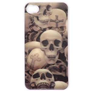 Skull Heads 3D Hard Case for iPhone 4