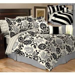  Cobble Hill Reversible 10 Piece Bedding Set, Twin 