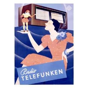  Telefunken Radio, c.1938 Giclee Poster Print, 32x44