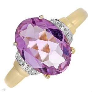  Stones   Genuine Diamonds And Amethyst Beautifully Crafted In Two Tone