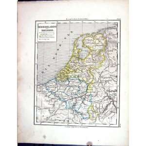  Emil Von SydowS Schul Atlas 1870 Map Niederlande Belgium 