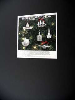 Shreve Crump & Low Sterling Ornaments 1988 print Ad  