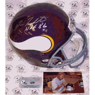  Autographed Fran Tarkenton Helmet   Full Size Riddell wHOF 
