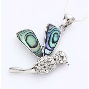   Wing Hummingbird Pendant Comes with High Quality Silver Plated Chain