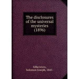   mysteries. (9781275508446) Solomon Joseph Silberstein Books