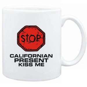  Mug White  STOP  Californian START KISSING  Usa States 