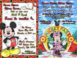 Mickey Mouse Clubhouse invitations + Party Supplies  