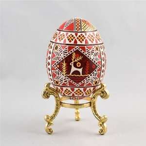  Deer Easter Egg (Chicken Size Pysanka), Easter Egg 