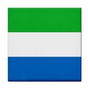  Sierra Leone Flag Tile Trivet 