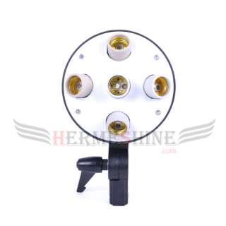 New Studio Photo Video Continuous lighting 5 E27 Sockets Head with 