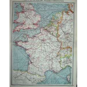  MAP c1880 FRANCE INDISTRIES COMMUNICATIONS PARIS BISCAY 