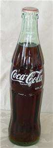 1973 Full Glass Bottle Coca Cola, Santa Rosa, Calif.  