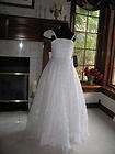 Sherri Hill CH2711 White Sequined Girls Pageant Gown Dress sz 2
