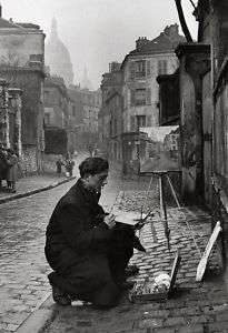 Painter in Montmartre Paris Poster, The Sacre Coeur 46  