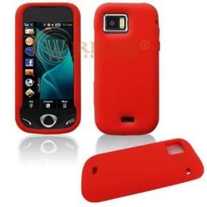  Samsung Mythic A897 PDA Solid Red Silicon Skin Case 