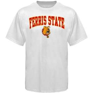  Ferris State Bulldogs Youth White Bare Essentials T shirt 
