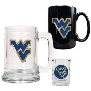  Virginia Mountaineers NCAA 15oz Tankard, 15oz Ceramic Mug & 2oz Shot 