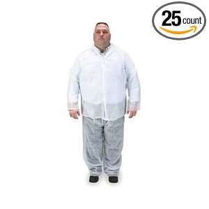 Condor 2KTR1 Shirt, Polypropylene, White, 2XL, PK 25  