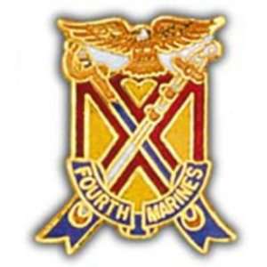  U.S.M.C. 4th Marine Regiment Pin 1 Arts, Crafts & Sewing