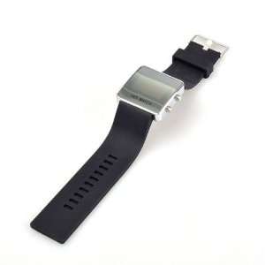 Luxury Mirror LED Digital Date Jelly Silicon Casual Sport Wrist Watch 