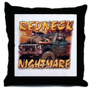   Throw Pillow Redneck Nightmare Rebel Confederate Flag 
