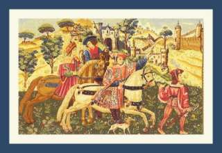   Medieval Hunting from Tapestry Counted Cross Stitch Chart  
