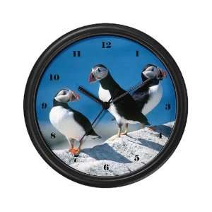  Puffins Animals / wildlife Wall Clock by 