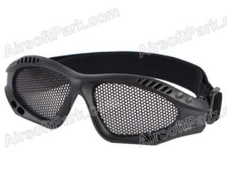 Tactical Metal Mesh Lens Eyes Protection Goggle Black 4  