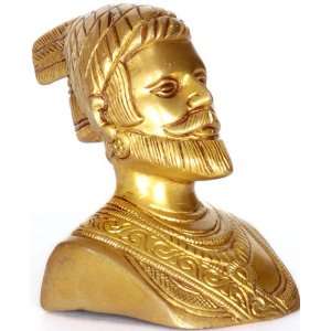  Chhatrapati Shivaji Bust   Brass Sculpture