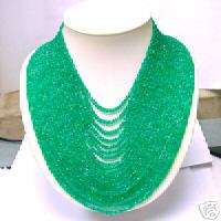 1050.71 Cts. NATURAL COLUMBIAN GREEN EMERALD NECKLACE  
