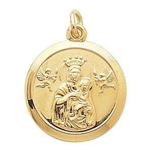   Rembrandt Charms Madonna and Child Charm, Gold Plated Silver Jewelry