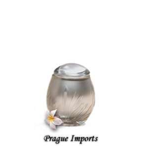  Silver Lead Crystal Bloom Small Cremation Urn