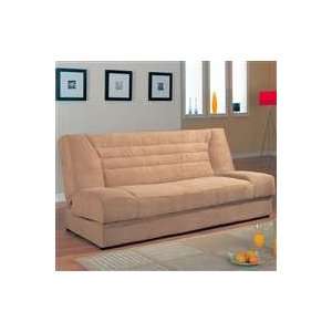 Sofa Beds Armless Fabric Convertible Sofa Bed With Storage  