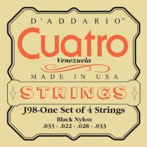  DAddario J98 Cuatro Venezuela Set Musical Instruments