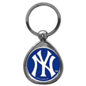  New York Yankees MLB High Polish Chrome Key Tag w/ Photo 