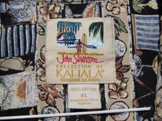 KAHALA JOHN SEVERSON HAWAIIAN SHIRT Sz XL  