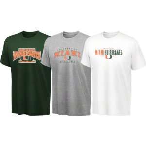  Miami Hurricanes Youth T Shirt 3 Pack