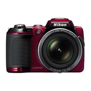  Nikon Coolpix L120 Red Digital Compact Camera Camera 