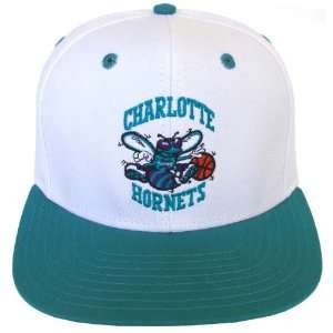  Charlotte Hornets Retro Snapback Cap Hat logo White 
