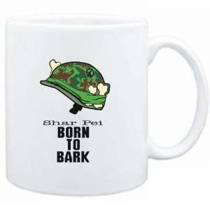    Mug White  Shar Pei / BORN TO BARK  Dogs