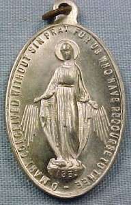 Vintage MARY CONCEIVED WITHOUT SIN MEDAL Religious  