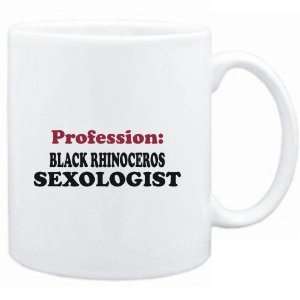  Mug White  Profession Black Rhinoceros Sexologist  Animals 