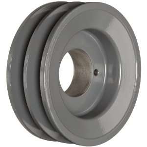   Belt Section, 2 Grooves, QT Bushing required, Cast Iron, 4.75 OD