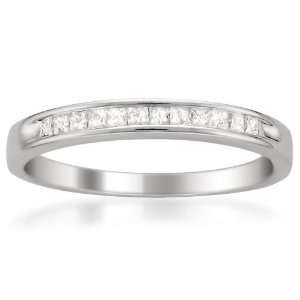    cut Diamond Bridal Wedding Band Ring (1/4 cttw, I J, I2 I3) Jewelry