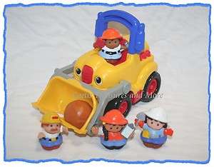   Little People CONSTRUCTION LIFTY LOADER LOT Workers People  