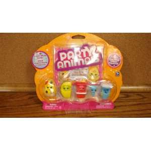  Party Animals 4 Pack Featuring Pizza, Taco, Take Out, and 