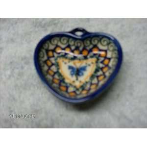  Polish Pottery Small Heart Bowl 