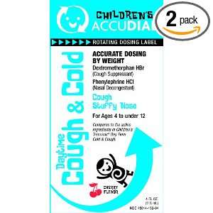 Accudial Childrens Daytime Cough and Cold, 4 Ounce Bottles (Pack of 